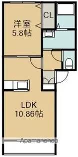 プリエ【3階】の間取り
